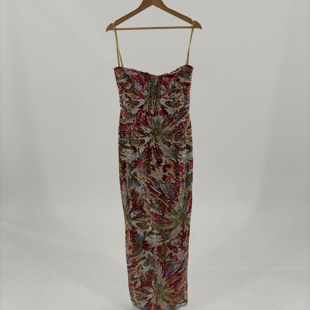 Bronx and Banco Dahlia Maxi Dress in Multi- Color